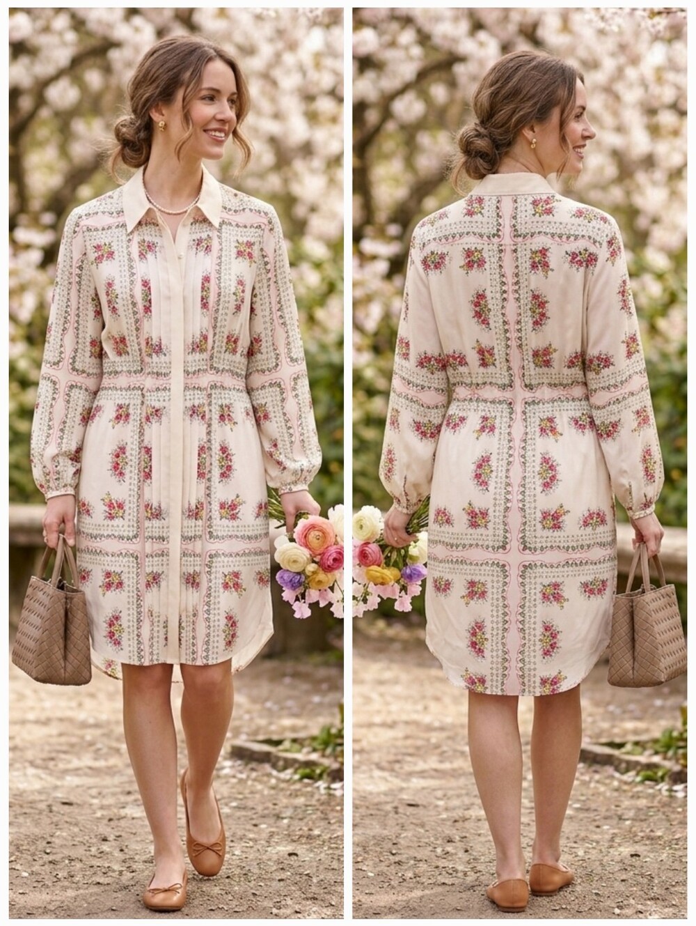 NWT Tory Burch 10 Quiet Luxury Cottagecore Dainty Romantic Cora Silk Dress